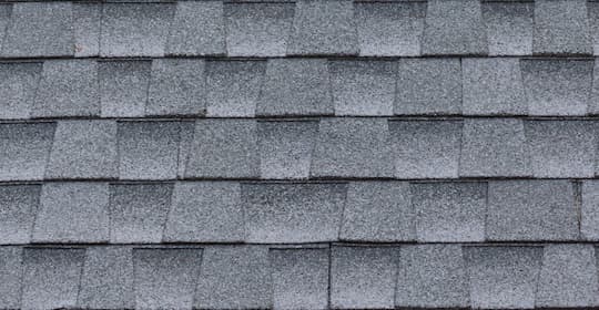 roof with architectural asphalt shingles