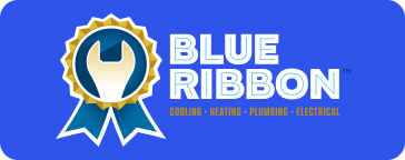Blue Ribbon Cooling, Heating, Plumbing, & Electrical Logo