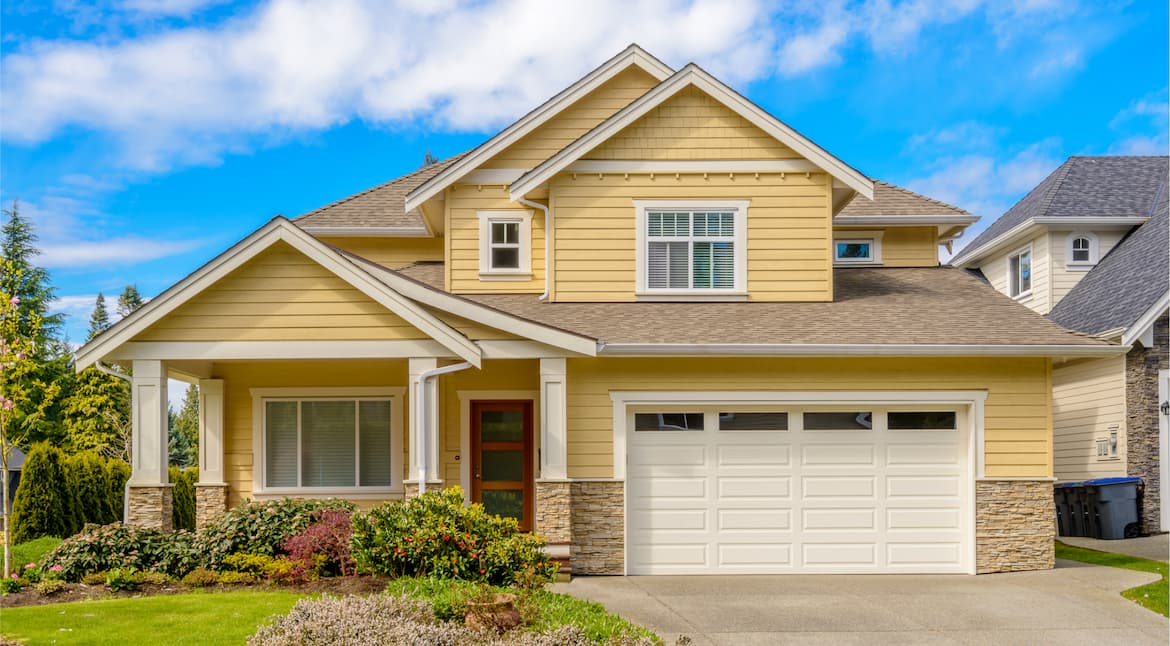 beautiful house with siding