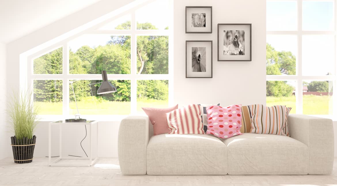 Sofa in light room